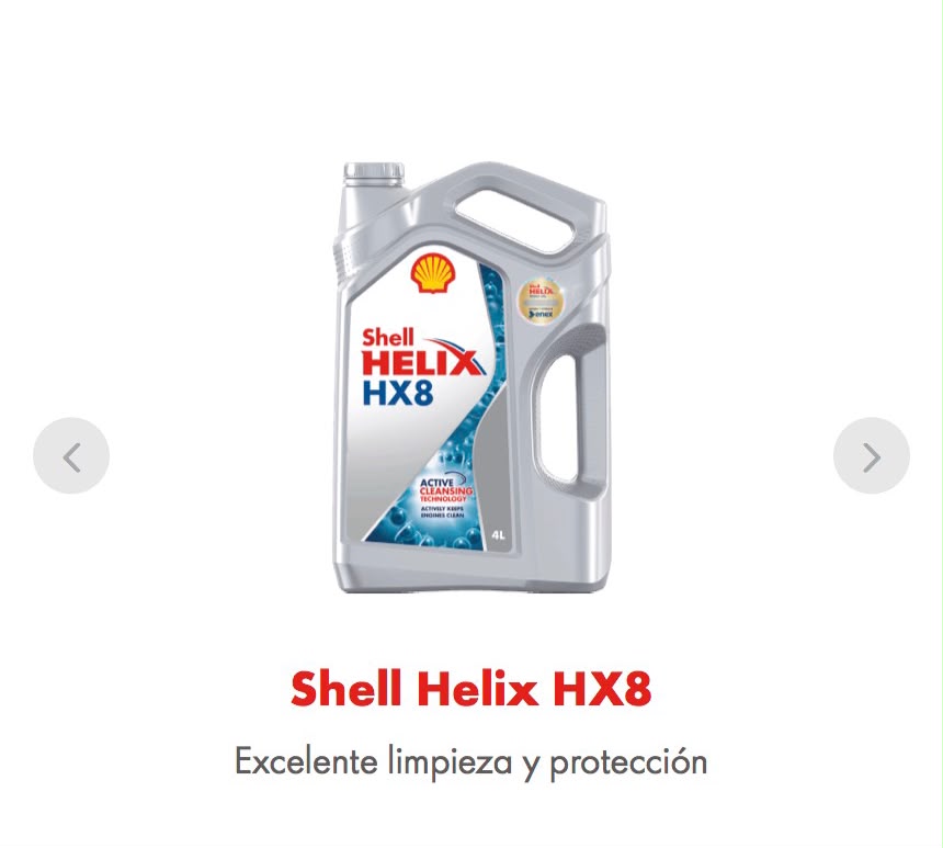 Envase Shell Helix HX8